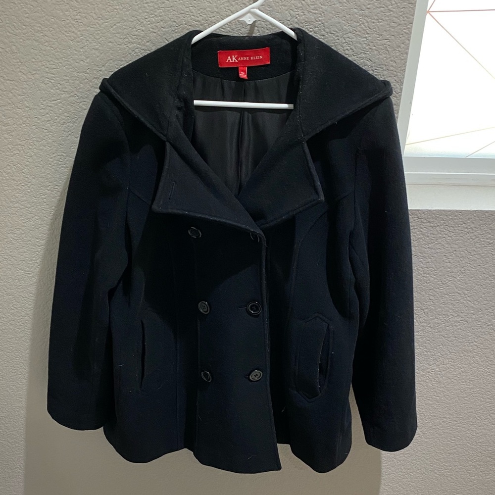 Anne Klein hooded pea coat